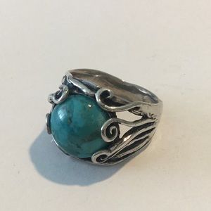 Sterling silver turquoise ring